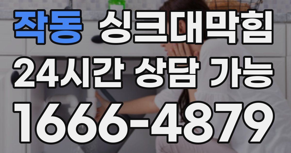 작동 싱크대 뚫기