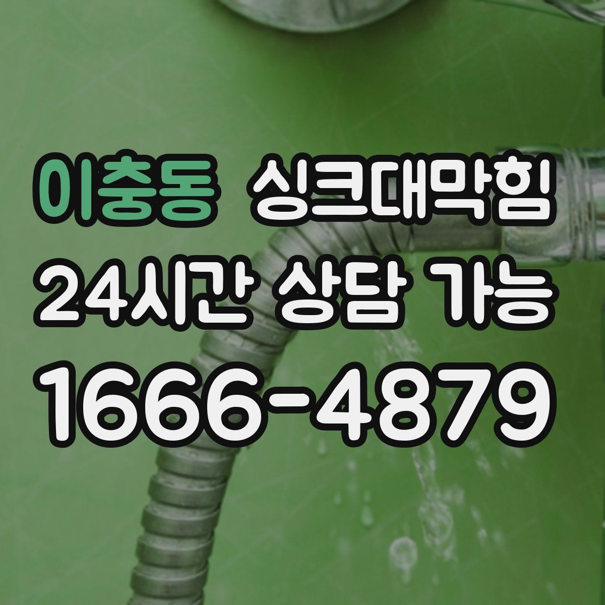 이충동 싱크대막힘