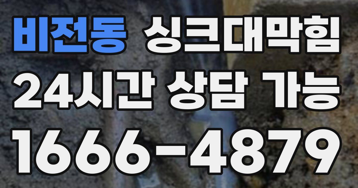 비전동 싱크대 뚫기
