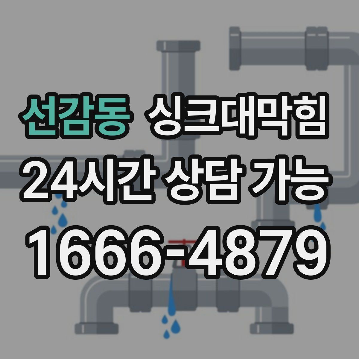 선감동 싱크대막힘 사무실 주방 배수구막힘 사진 리포트 공개