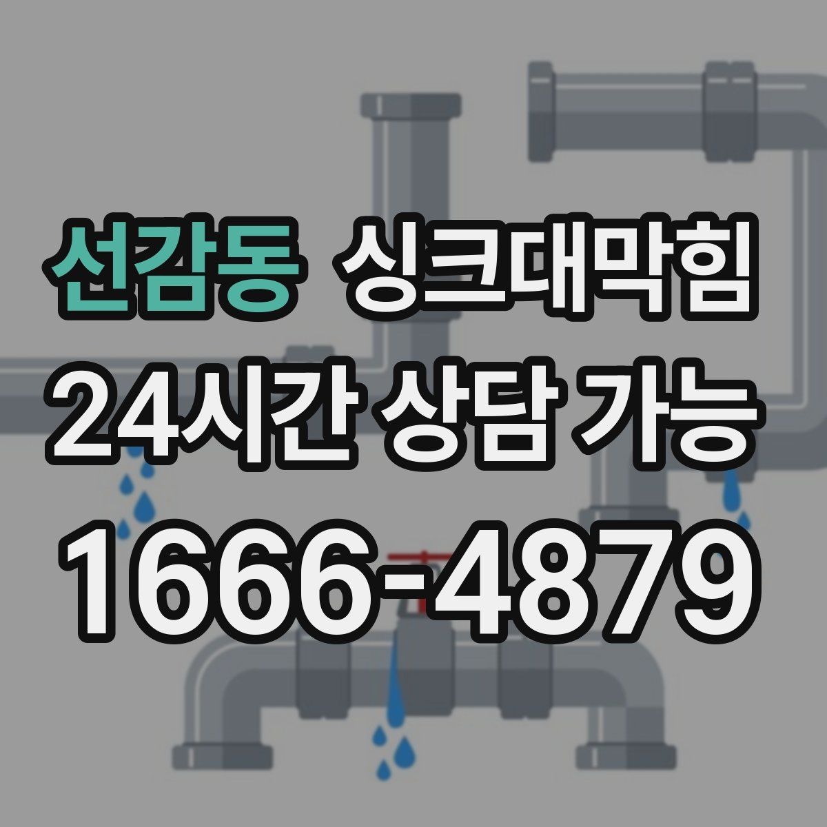 선감동 싱크대막힘