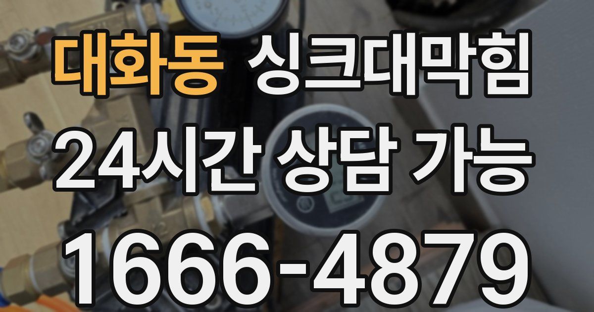 대화동 싱크대 뚫기