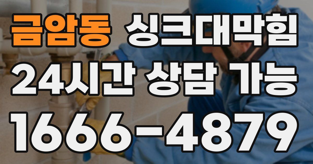 금암동 싱크대 뚫기