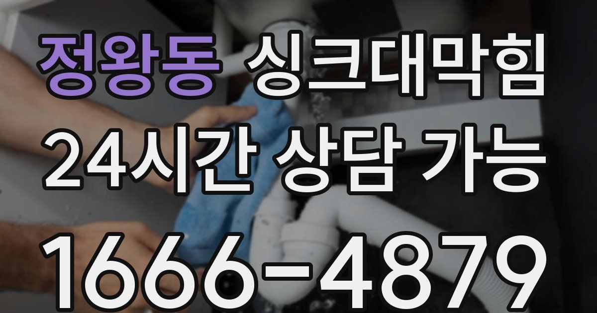 정왕동 싱크대 뚫기