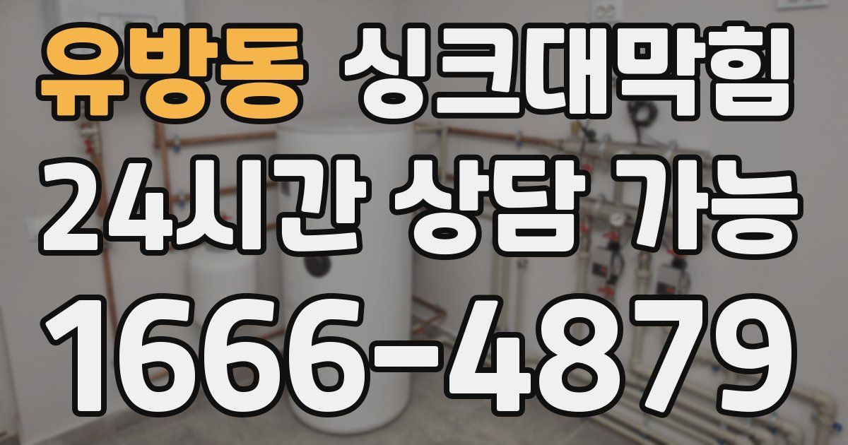 유방동 싱크대 뚫기