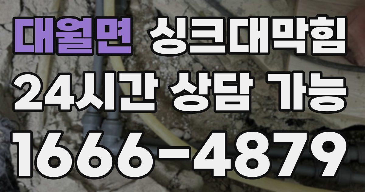 대월면 싱크대 뚫기
