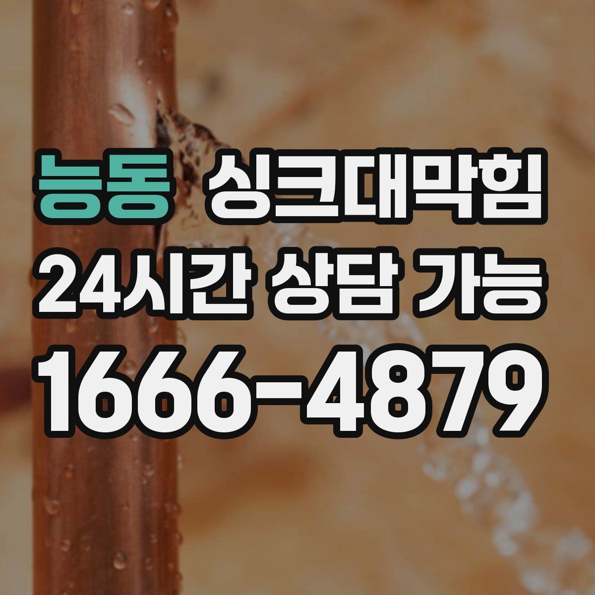 능동 싱크대막힘