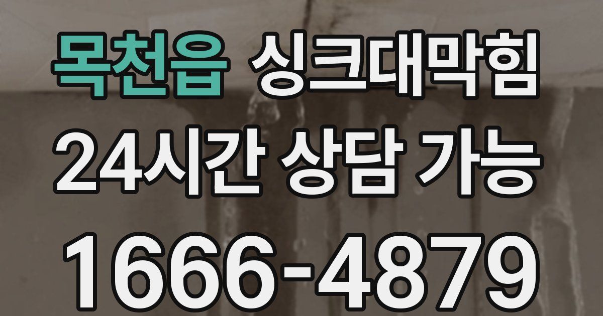 목천읍 싱크대 뚫기