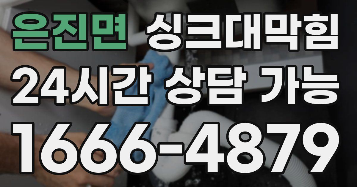 은진면 싱크대 뚫기