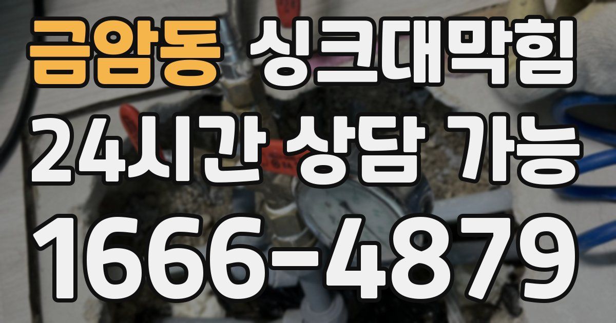 금암동 싱크대 뚫기