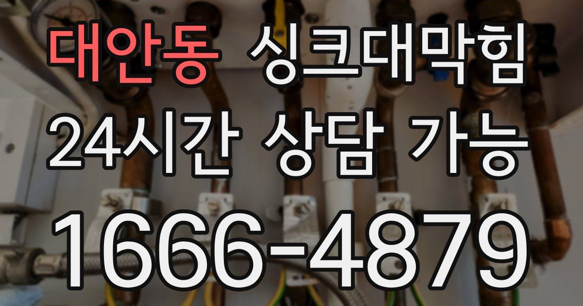 대안동 싱크대 뚫기