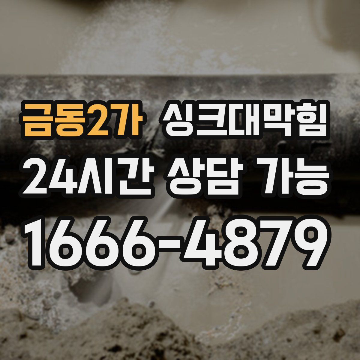 금동2가 싱크대막힘
