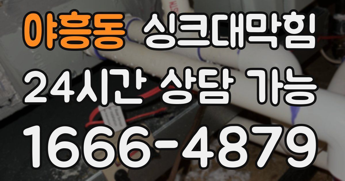 야흥동 싱크대 뚫기
