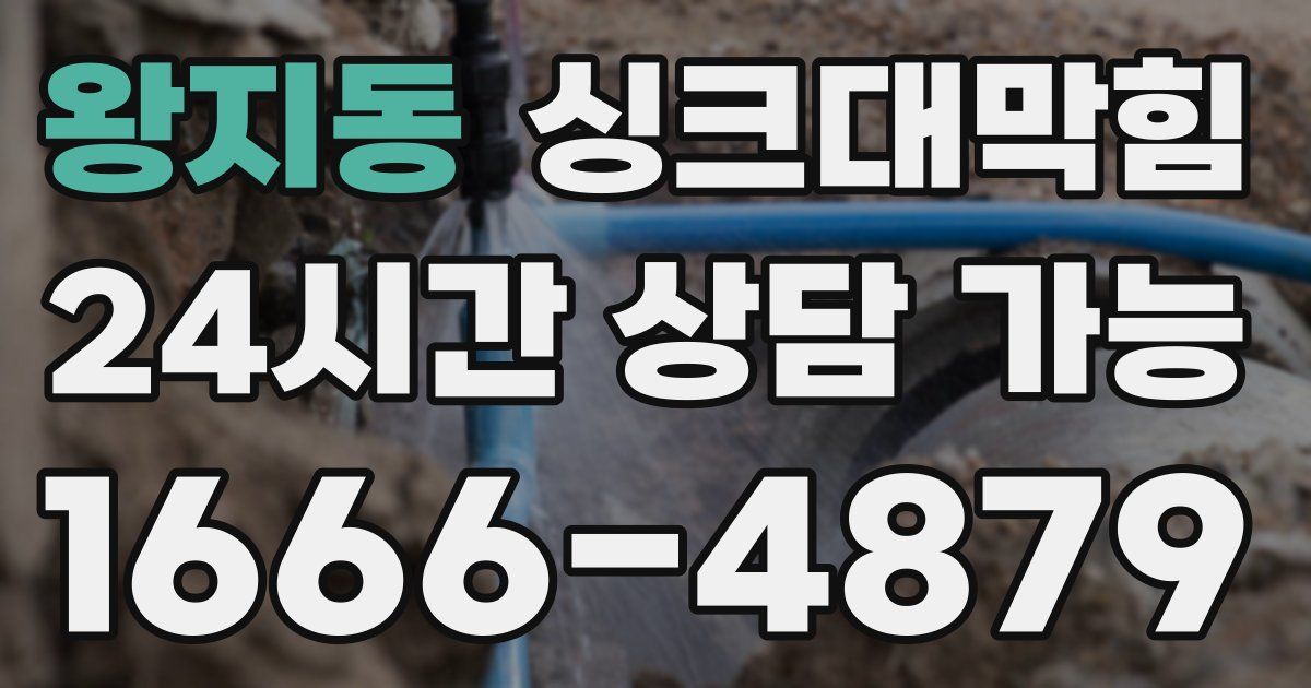 왕지동 싱크대 뚫기