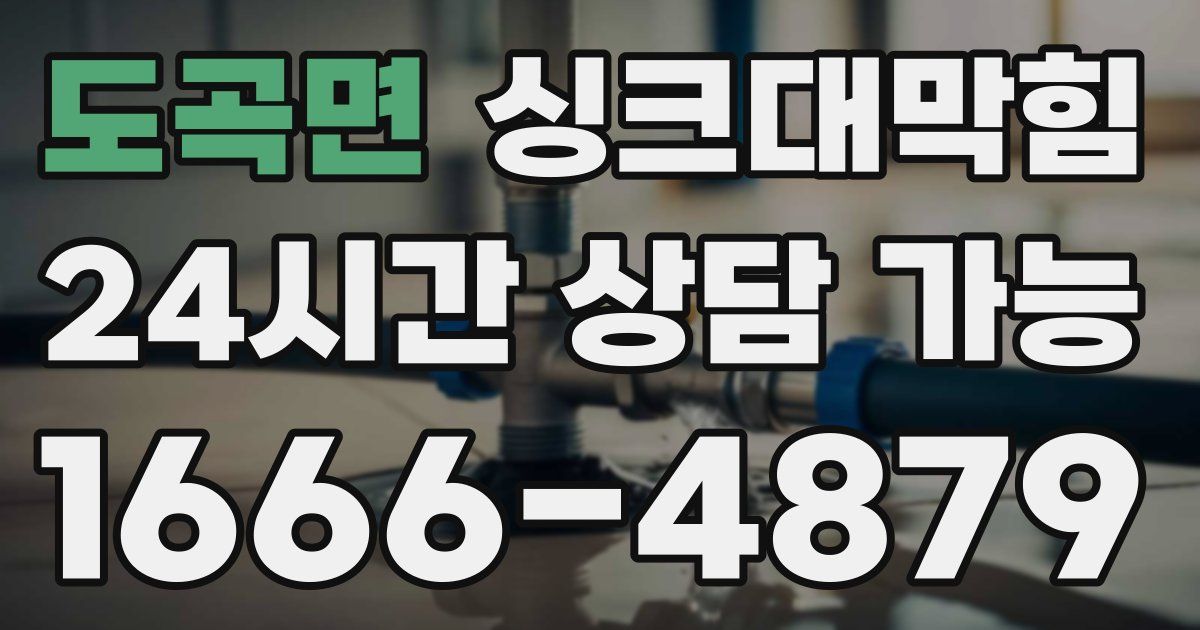 도곡면 싱크대 뚫기