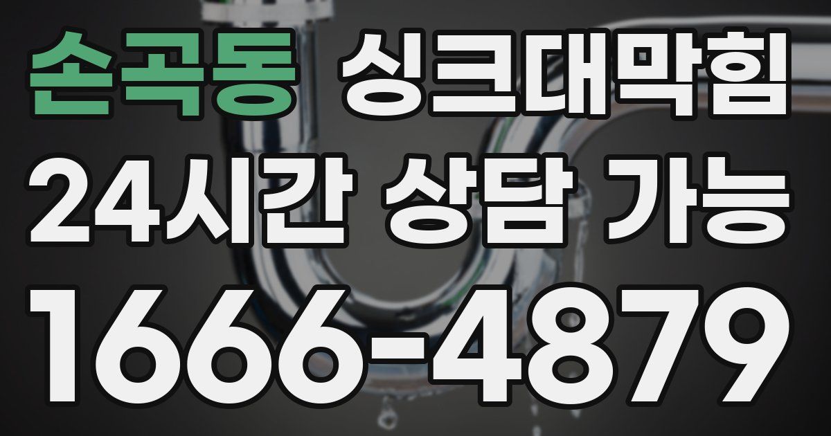 손곡동 싱크대 뚫기