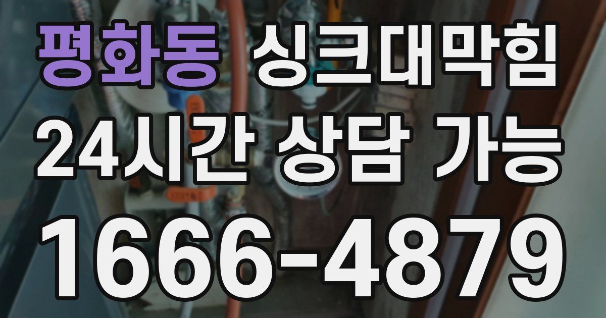 평화동 싱크대 뚫기