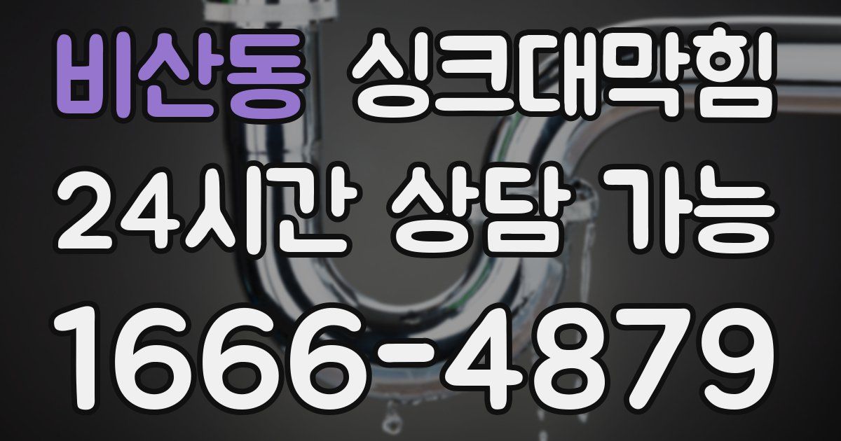 비산동 싱크대 뚫기