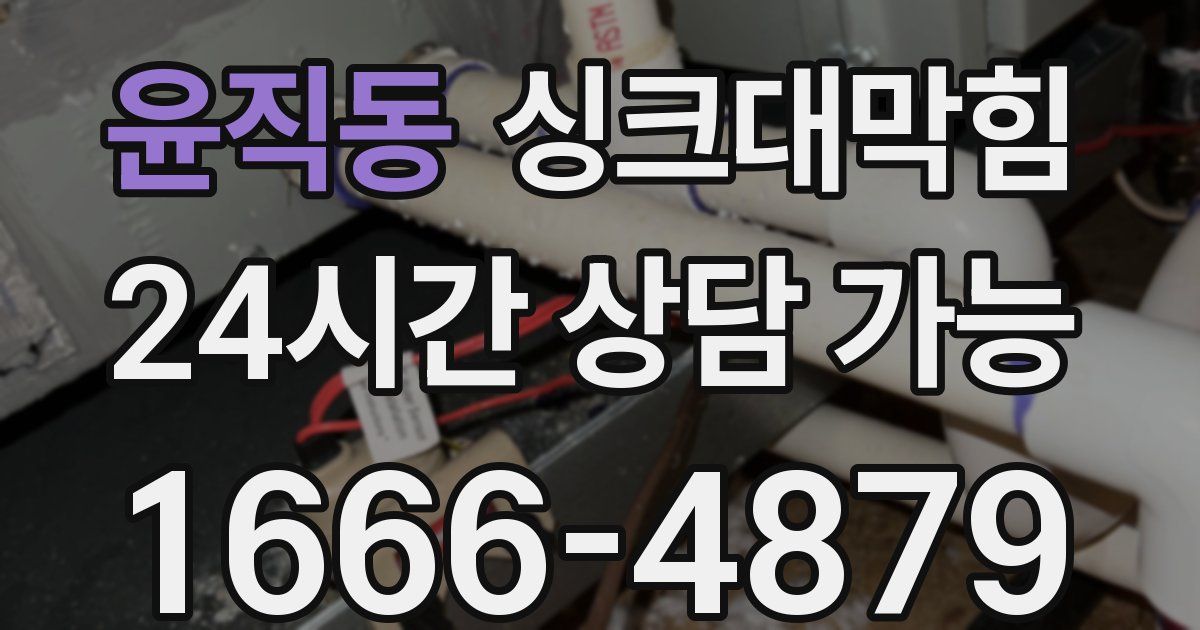 윤직동 싱크대 뚫기