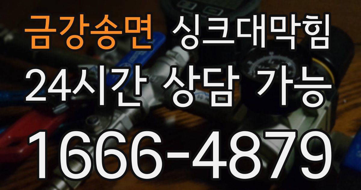 금강송면 싱크대 뚫기