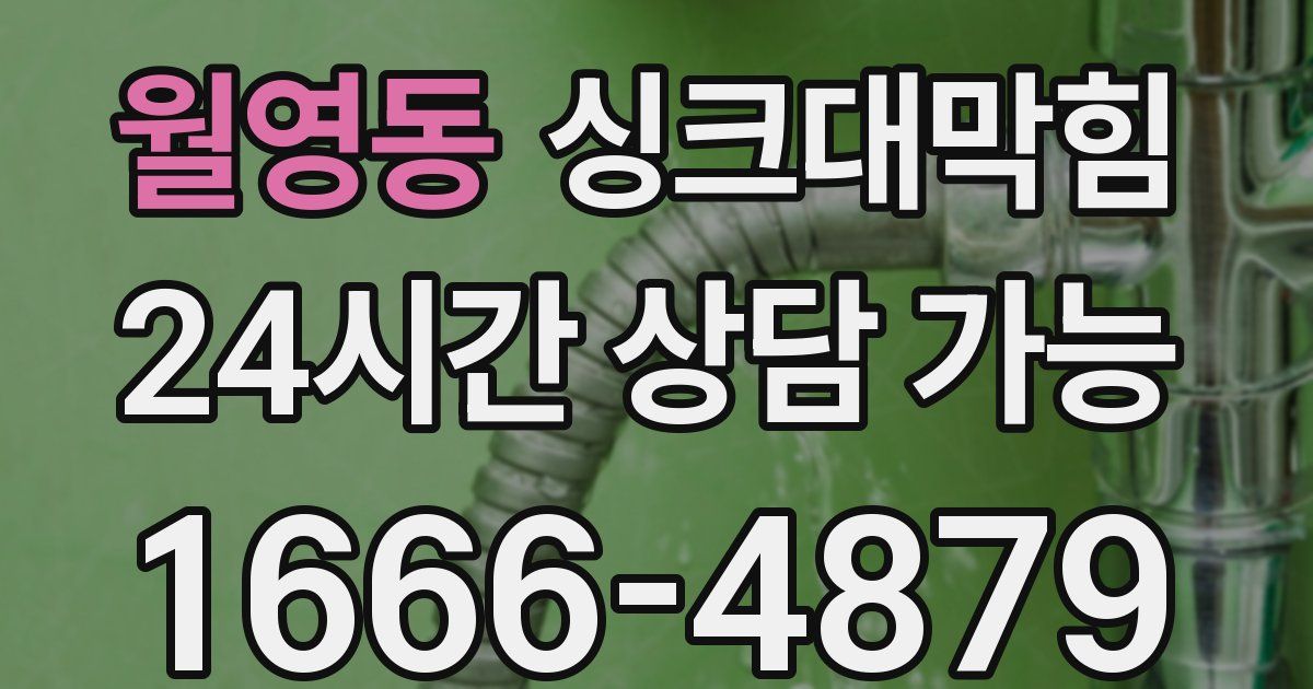 월영동 싱크대 뚫기