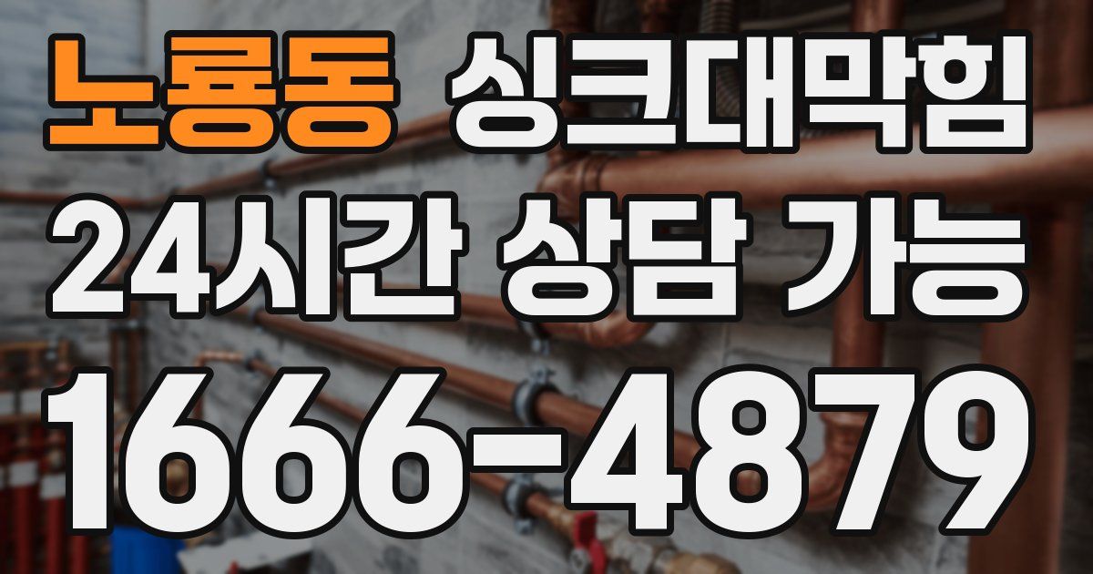 노룡동 싱크대 뚫기