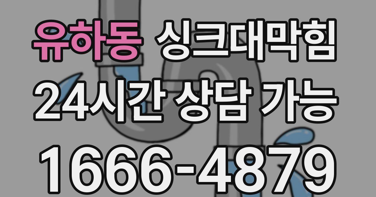 유하동 싱크대 뚫기