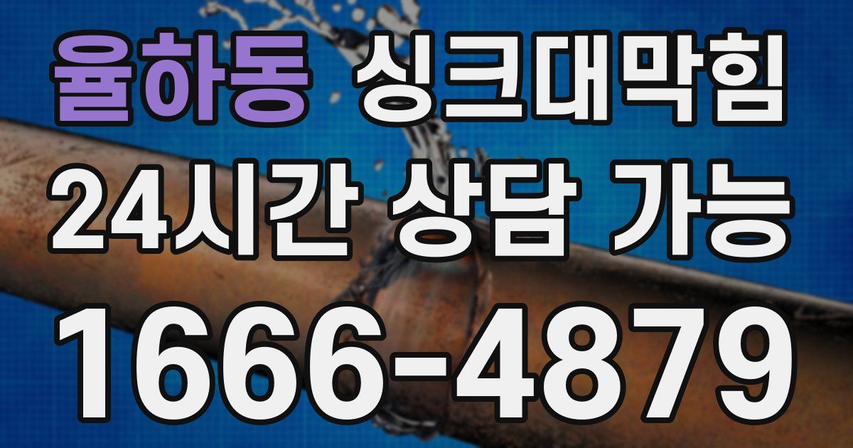 율하동 싱크대 뚫기