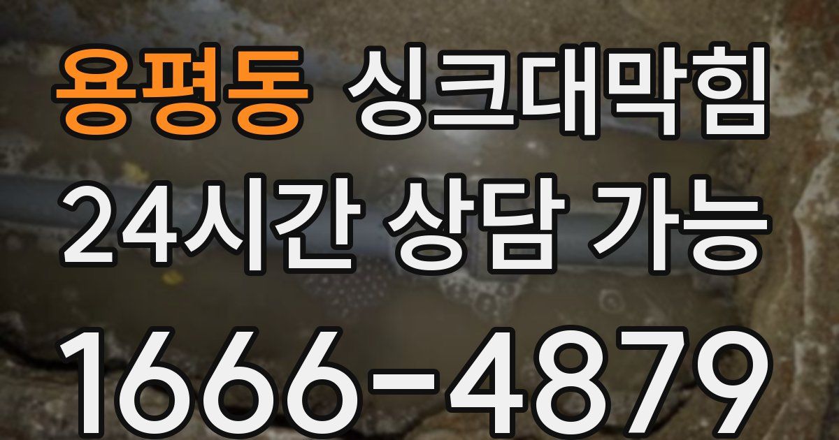 용평동 싱크대 뚫기