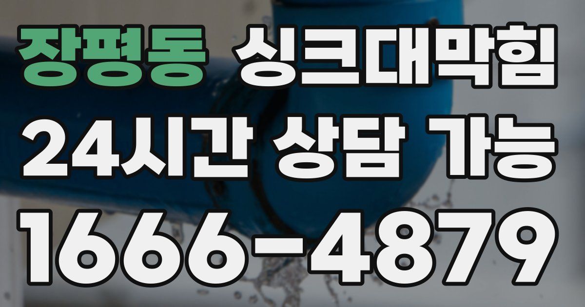 장평동 싱크대 뚫기