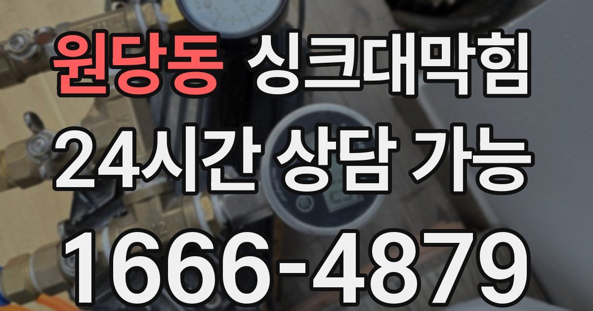 원당동 싱크대 뚫기