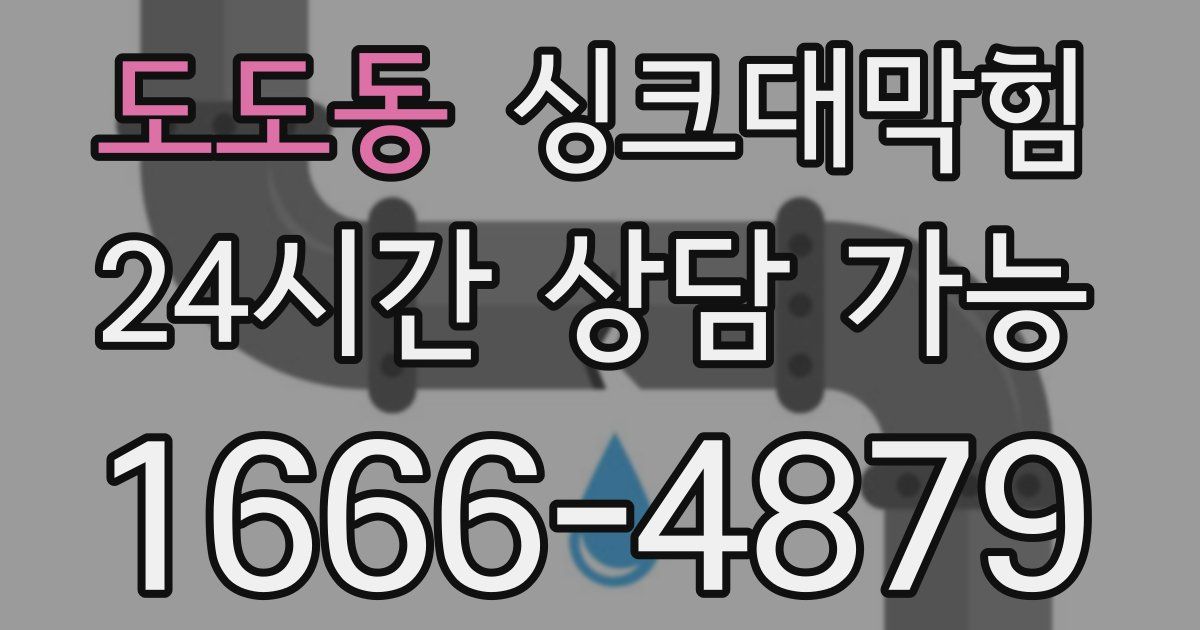 도도동 싱크대 뚫기