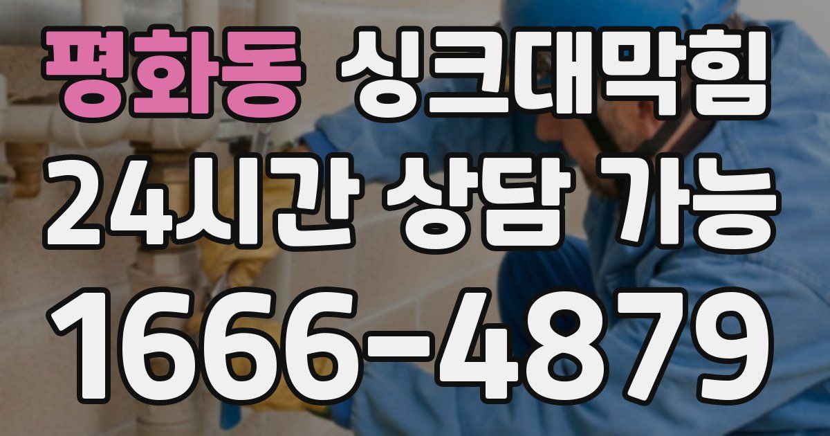 평화동 싱크대 뚫기