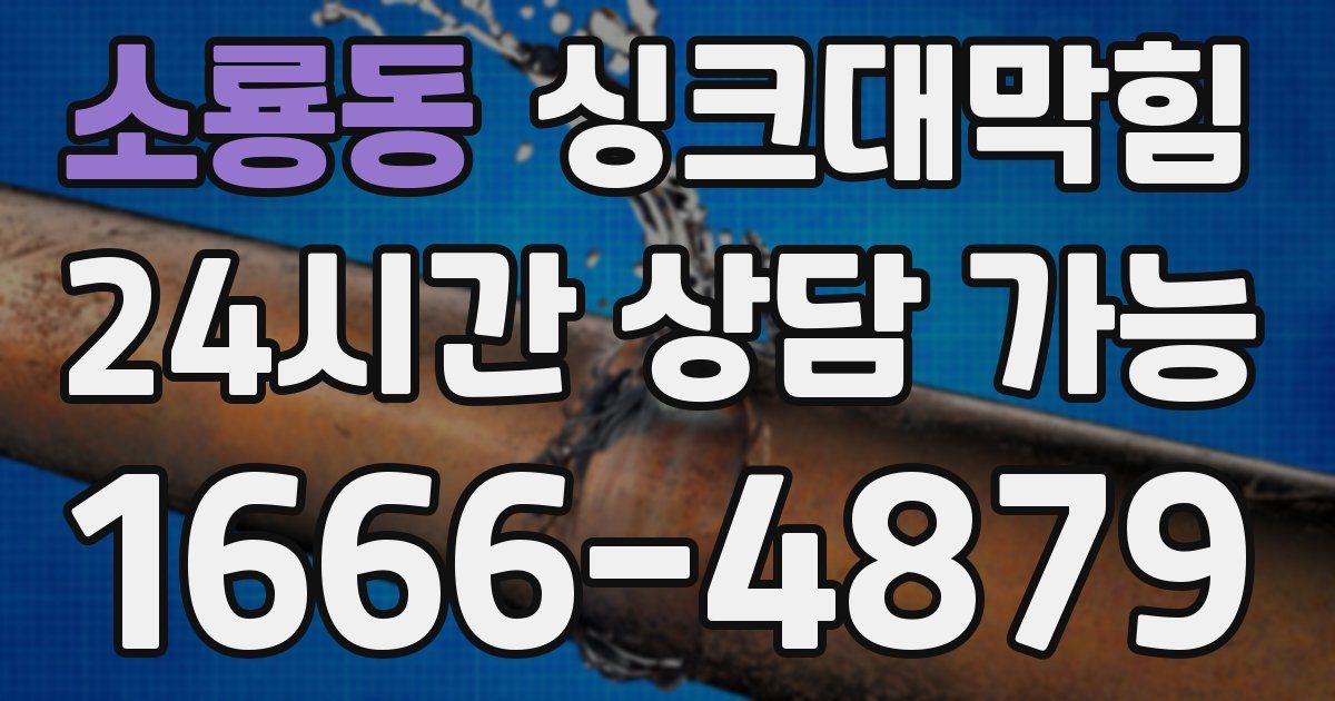 소룡동 싱크대 뚫기