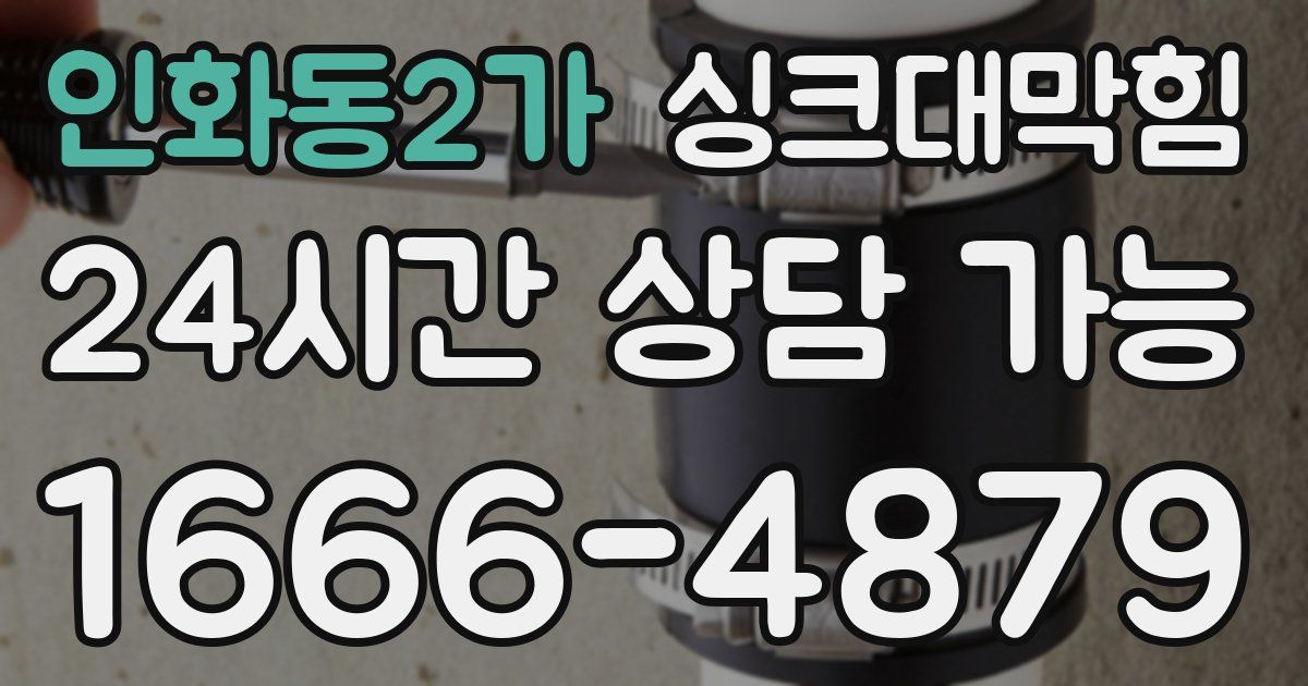 인화동2가 싱크대 뚫기