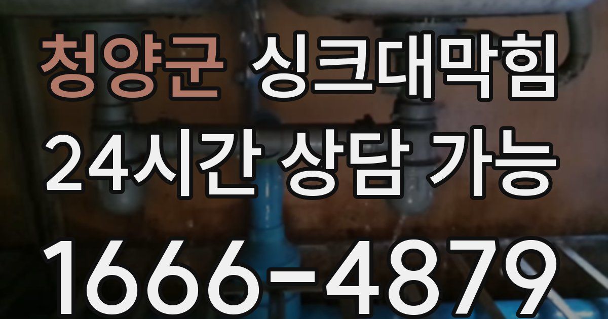 청양군 싱크대 뚫기