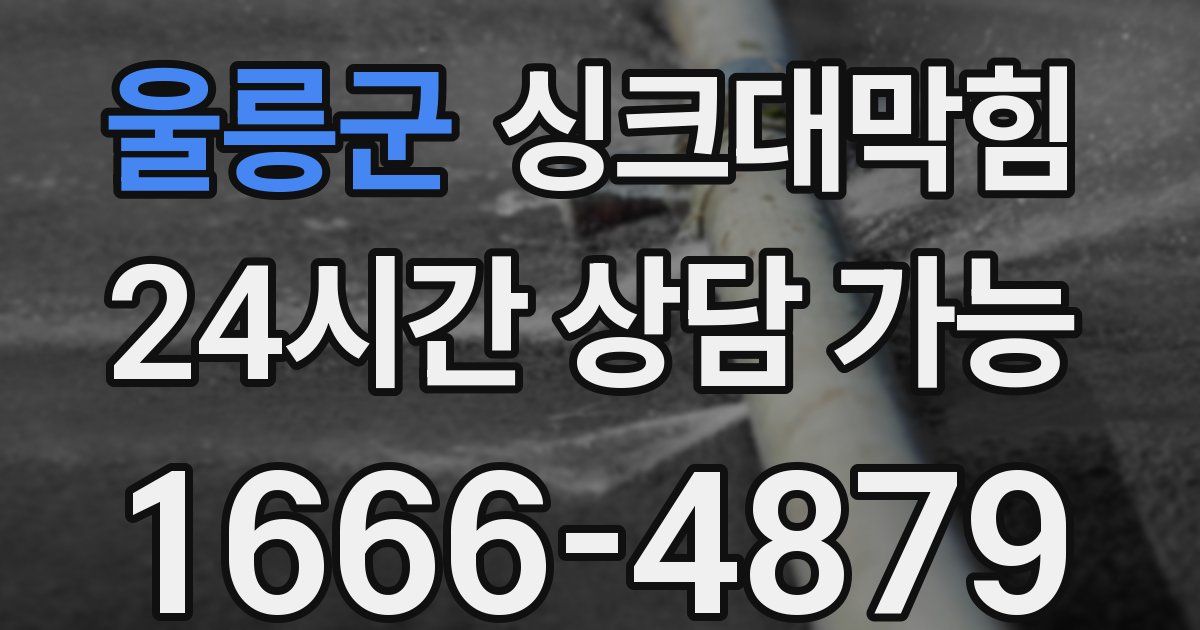 울릉군 싱크대 뚫기