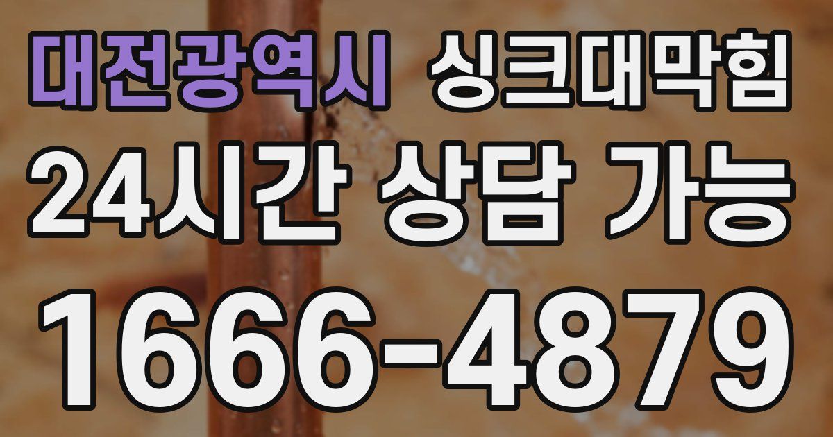대전광역시 싱크대 뚫기
