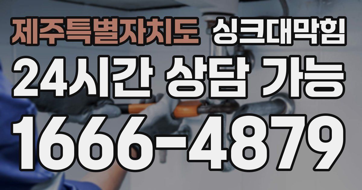 제주특별자치도 싱크대 뚫기