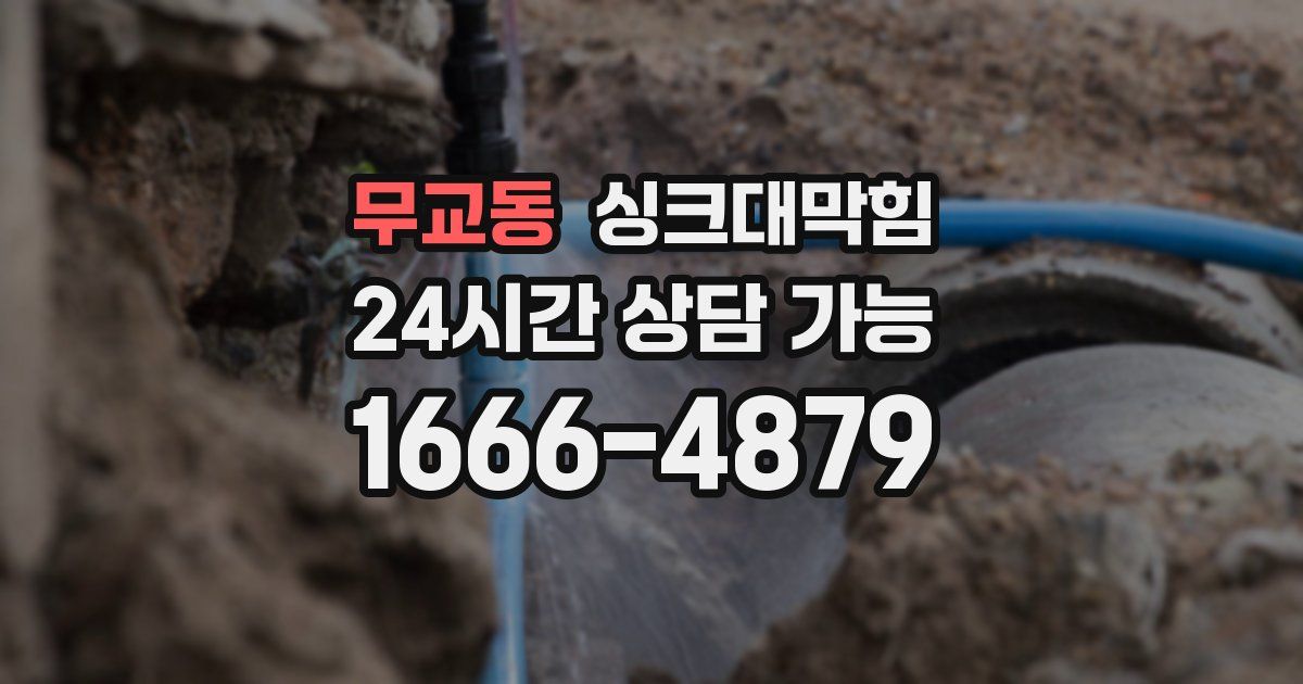 무교동 싱크대 뚫기