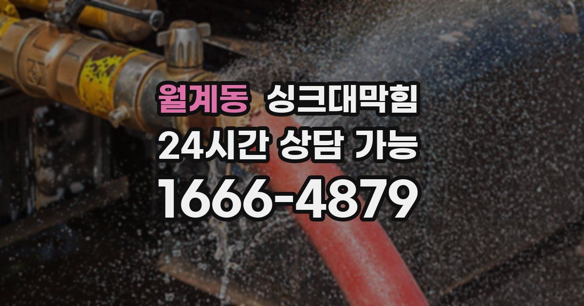 월계동 싱크대 뚫기