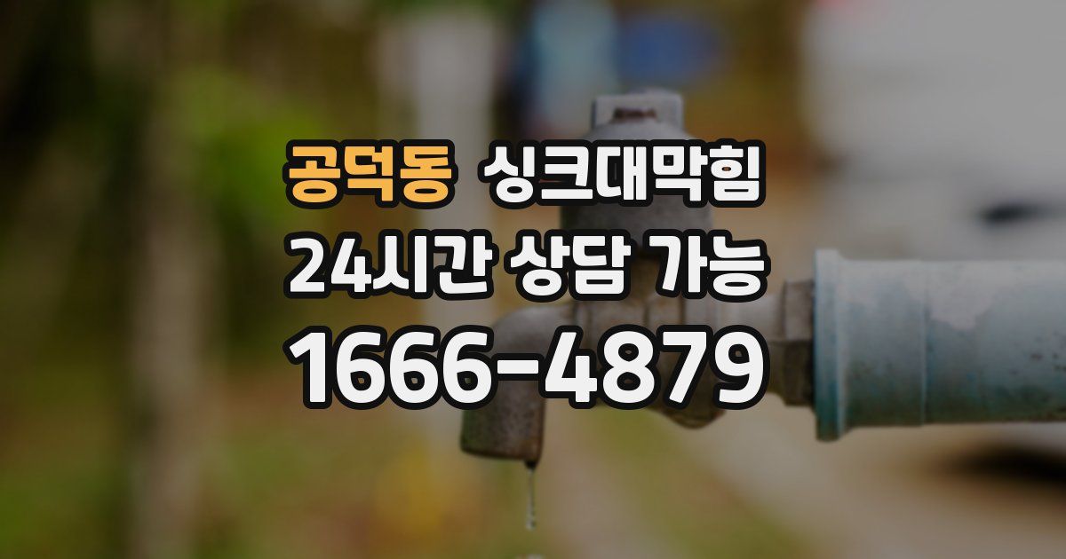 공덕동 싱크대 뚫기