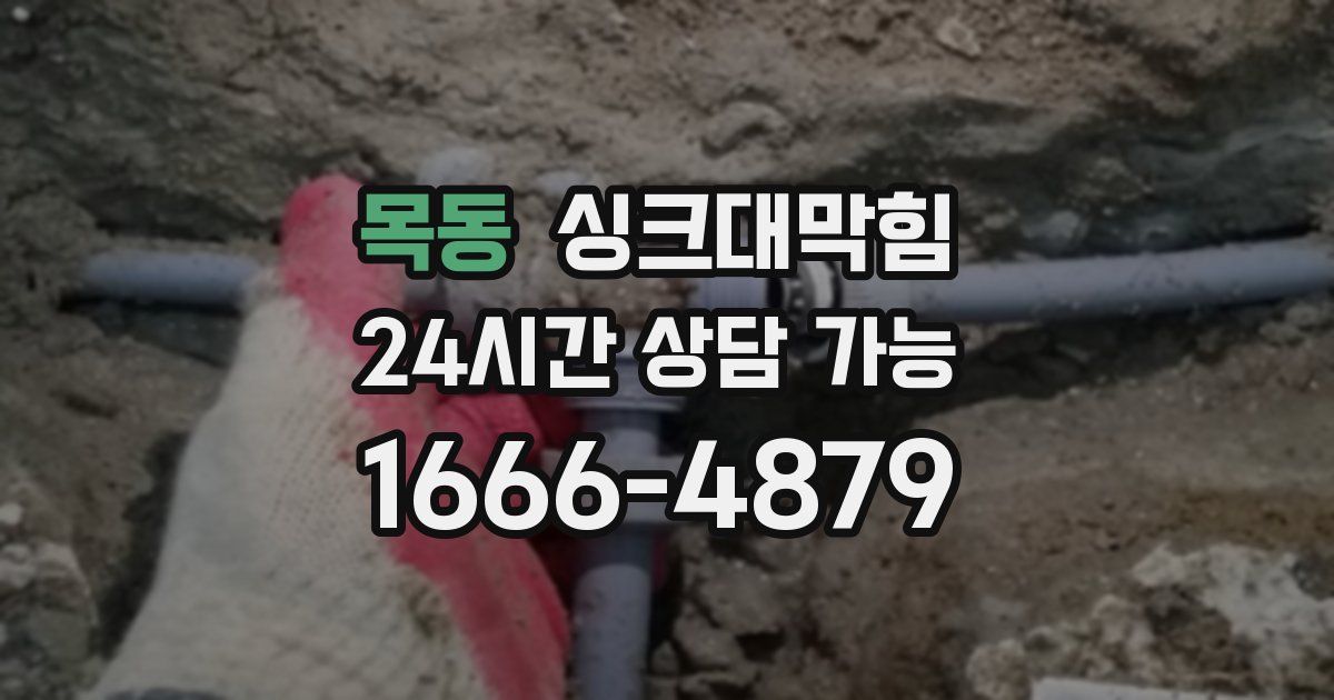 목동 싱크대 뚫기