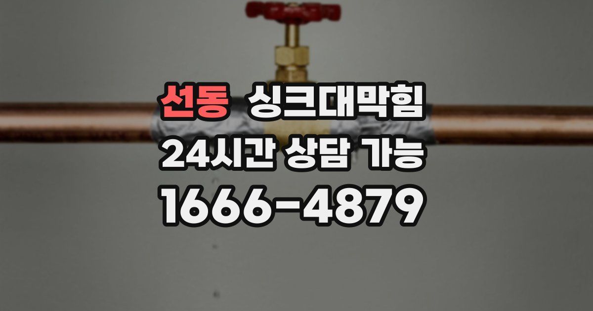 선동 싱크대 뚫기