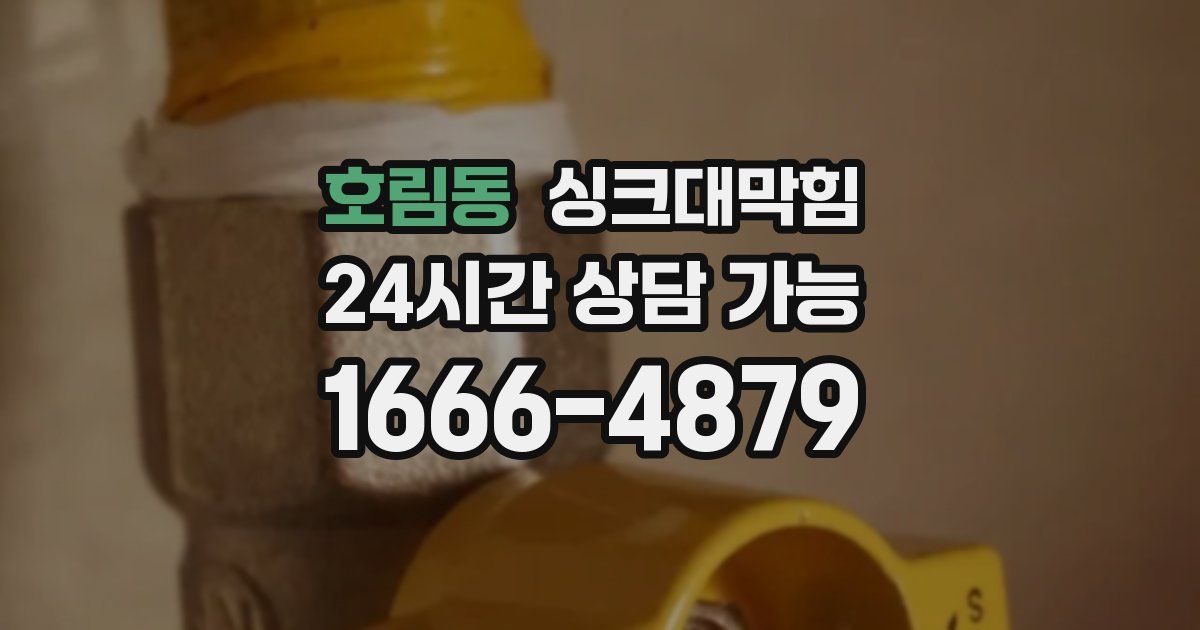호림동 싱크대 뚫기