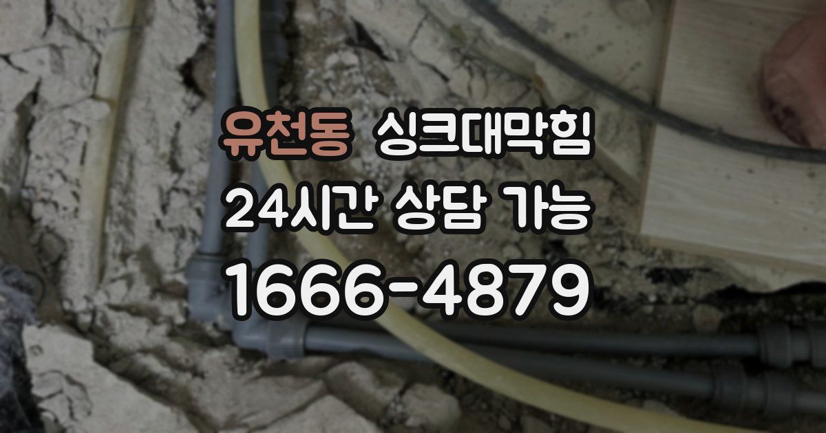 유천동 싱크대 뚫기
