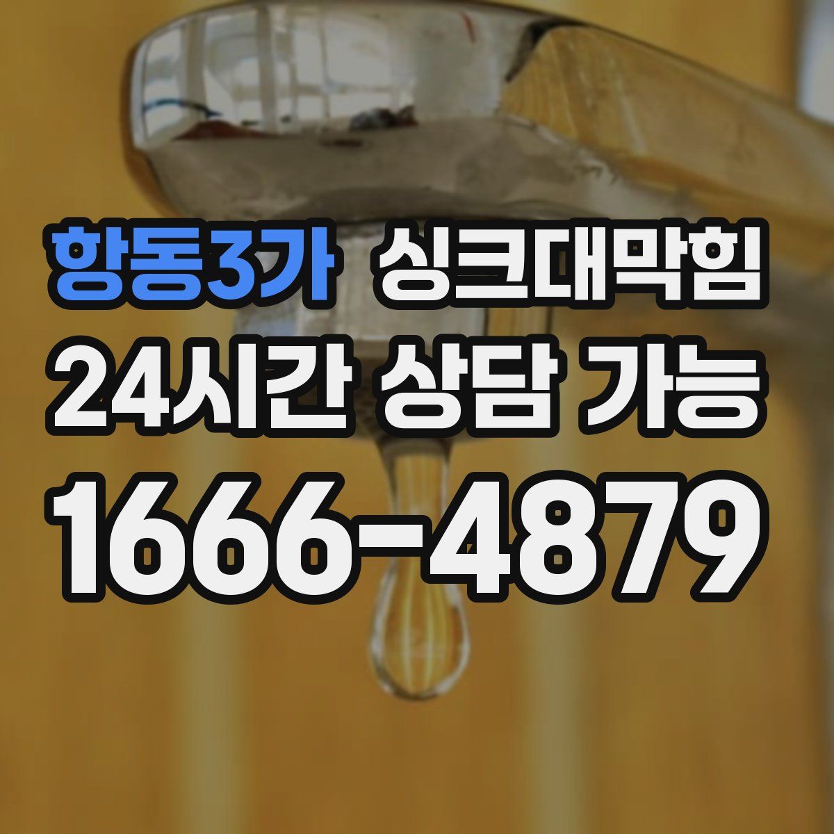 항동3가 싱크대막힘