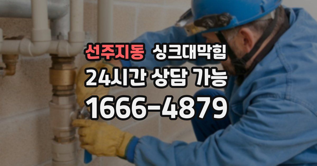 선주지동 싱크대 뚫기