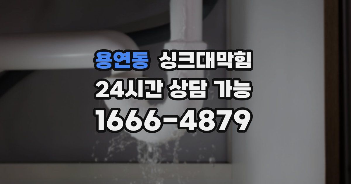 용연동 싱크대 뚫기