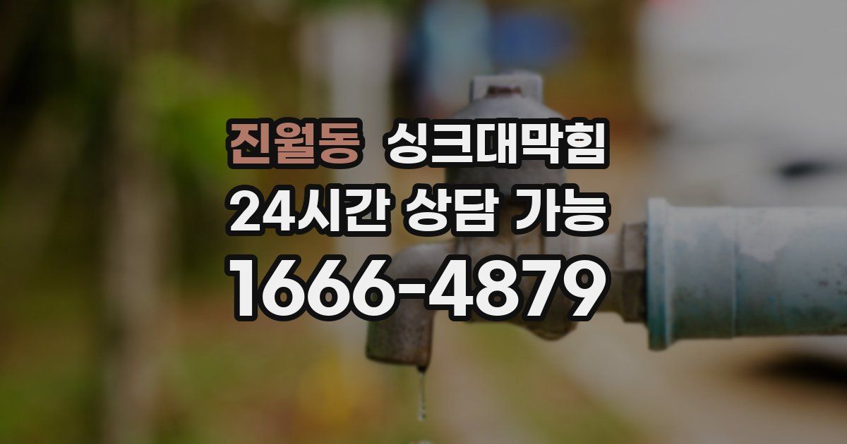 진월동 싱크대 뚫기